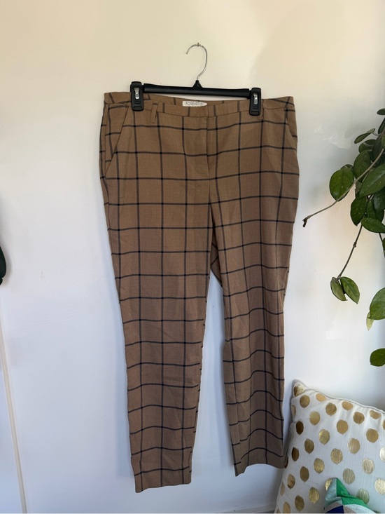 Forever 21 Pants - Tan plaid trousers
